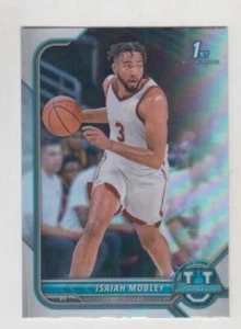 Isaiah Mobley 2021-22 Bowman University Rookie refractor cromado #67 Cavaliers - Imagen 1 de 1