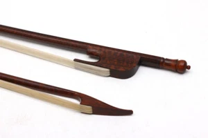 Snake Wood Violin Bow Baroque Style Great white Natural Horse Tail Hair - Picture 1 of 5