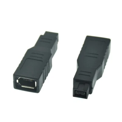 1× IEEE 1394 IEEE1394 6Pin Female to 1394b 9PIN Male Firewire 400 TO 800 Adapter - Image 1 of 3