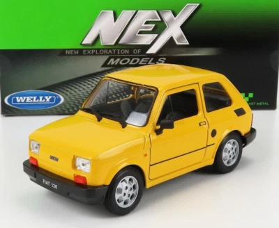 WELLY WE24066Y FIAT 126 YELLOW 1:24 Modellino - Immagine 1 di 2