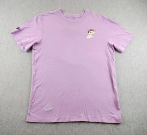 Nike The Nike Tee Shirt Mens Sm Purple Multiple Embroidered Swoosh DJ1568-589 - Picture 1 of 24