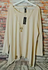 Karen Brooks Womens Shirt w/Necklace - 3X - NEW - Picture 1 of 3