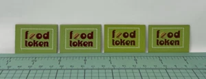 2004 Mall Madness Board Game Replacement Part FOOD TOKEN 4 PACK - Picture 1 of 1