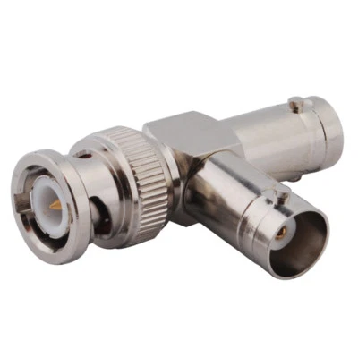 10x BNC "T" Type Connector BNC Male to 2 BNC Female jack, Video Splitter Adapter - Image 1 of 3