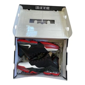 Size 12.5 - Nike LeBron James 19 Low Black and Red Colorway - Picture 1 of 6