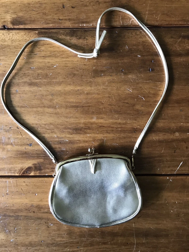 Bolso de mano Etra vintage pequeño dorado de noche usado en excelente estado elegante años 50 60 Foto 1 de 4