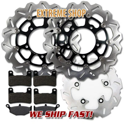 F+R Brake Rotor+ Pads for Suzuki GSXR600 (06-08) GSXR750 (06-07) GSXR 1000 07-08 - Image 1 of 2