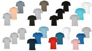 Paquete de 3 Camisetas para Hombre Donnay Cuello en V Top Color Totalmente Nueva Talla XS - 4XL B461+ - Imagen 1 de 19