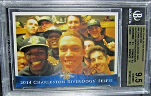 2014 Charleston Riverdogs Aaron Judge SELFIE #35 BGS GEM MINT 9.5 MINOR LEAGUE - Picture 1 of 3