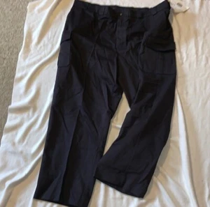 BLAUER WORK TROUSERS CARGO PANTS 48 waist 31 inseam NEW WITH TAGS NAVY BLUE 8215 - Picture 1 of 11