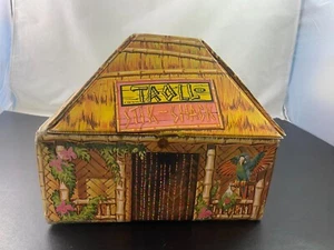 VTG 60's Ideal TROLL STIK SHACK Bamboo Hut 2 Storied No Handle READ - Picture 1 of 22