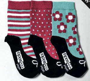 Odd Socks For Girls - Ditsy - UK Size 9-12 - Picture 1 of 1