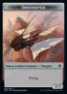 Ornithopter (022) // Soldier (004) Foil Token Dominaria United DMU MTG Magic - Picture 1 of 2