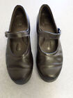 Sas Dark Brown Leather Mary Janes. Women's 8 M Made In Usa!