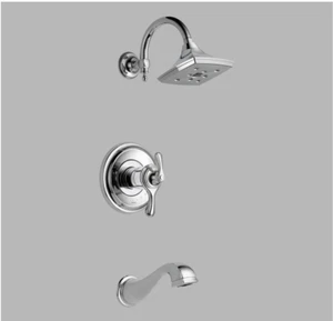 Brizo T60485-PC Charlotte TempAssure Thermostatic Tub & Shower Trim-T60485-PC - Picture 1 of 18