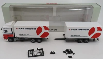AWM HO 1/87 CAMION DAF 95 XF REMORQUE BOOM TRANSPORT VENRAY HOLLAND #53252 BOX - Photo 1/4