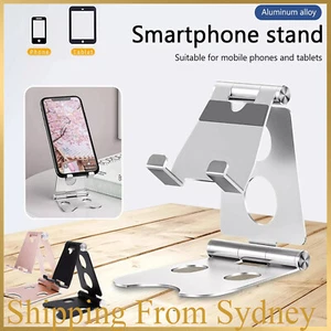 1/2X Cell Phone Aluminum Table Desk Stand Holder Universal For Mobile Phone AUS - Picture 1 of 15