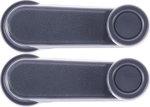 Window Crank Handle, Left and Right, Front or Rear, Textured Gray, Pack of 2 ... - Photo 1 sur 9