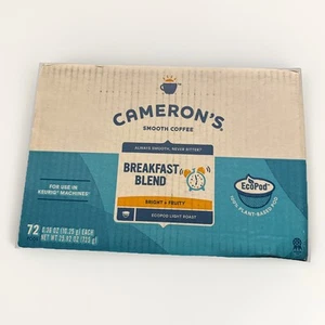 Cameron's Kaffee Single Serve Pods Frühstücksmischung 72 Stück Packung mit 1 9/25 - Bild 1 von 1