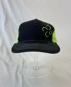 Gorra de béisbol con remolino de neón gorra con cierre a presión malla trasera negra amarilla al aire libre todos los días - Imagen 1 de 9