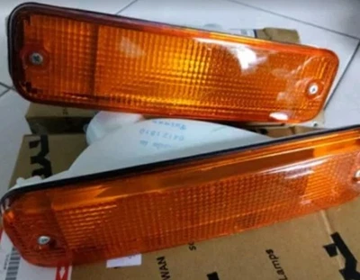 Honda Civic Amber Bumper Signal Light Lamp PAIR LX SH4 EF2 3D HB 4D Sedan 88-89 - Imagem 1 de 4