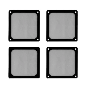 Computer Fan Filter Cooler Case Cover PVC Black Dustproof Magnetic Frame - Afbeelding 1 van 22