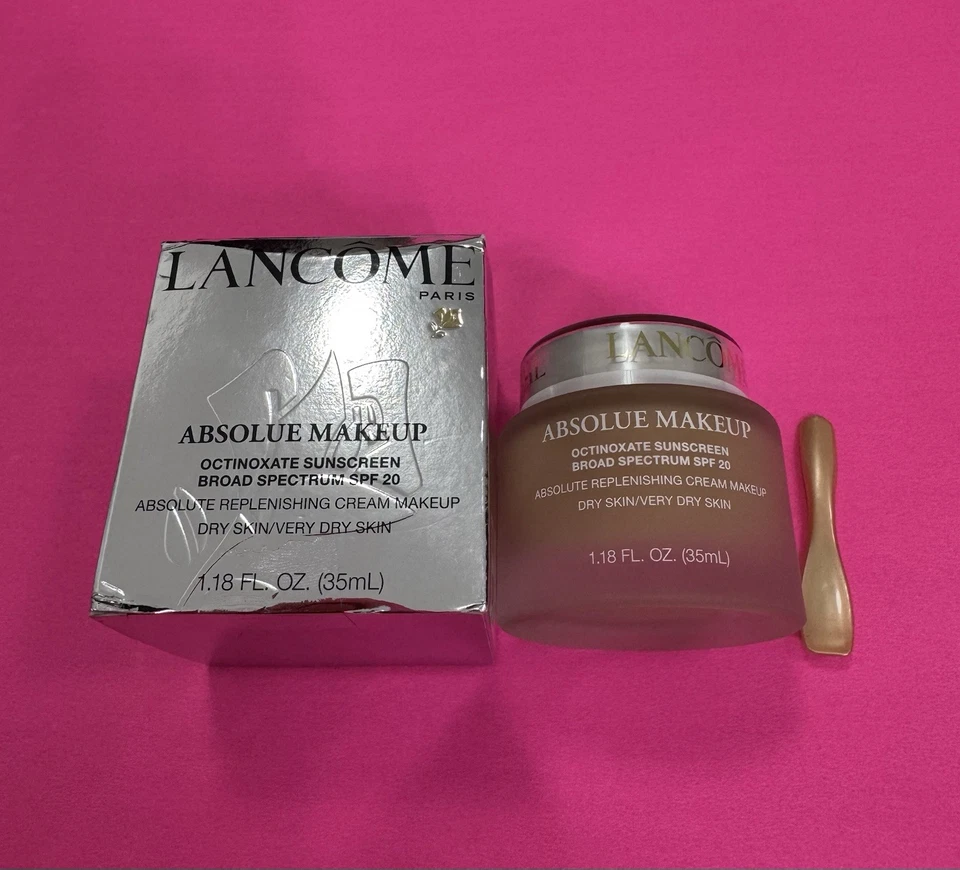Lancome Absolue Makeup Cream Foundation  Sunscreen SPF 20 ALMOND 20 W NEW - Image 1 of 4