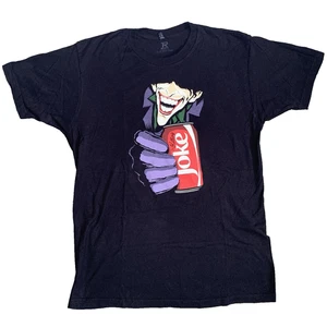 Batman The Killing Joke Joker Coca Cola Parody Men's Black Medium T-Shirt DC - Picture 1 of 3