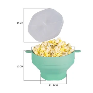 Silicone Popcorn Popper Folding Microwave Popcorn Popper For Home - Picture 1 of 12