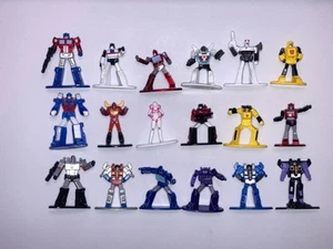 2021 Hasbro TRANSFORMERS Diecast Metal Figurines - Complete Set of 18 - Picture 1 of 9