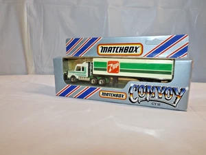 MATCHBOX S/F CONVOY NO. CY-16-A SCANIA BOX TRUCK WHITE/GREEN '7 UP' MIB - Picture 1 of 2