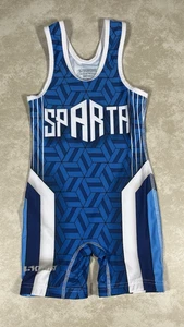 5K Count Sparta Navy Blue YOUTH Wrestling Singlet Size Youth Large 1219 - Bild 1 von 11