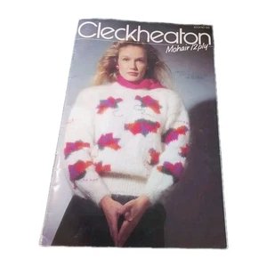 π Vintage Cleckheaton Knitting Pattern Book 363 Mohair 12 Ply Knits Womens Jump - Picture 1 of 17