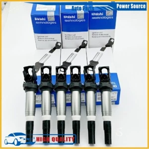 6X Ignition Coil & 6 Spark Plug For BMW 325i 328i 330i 530i X3 X5 X6 UF515 UF522 - Picture 1 of 8