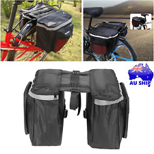 Waterproof Bike Bicycle Rear Rack Pannier Bags Seat Saddle Carry Bag Carrier AU