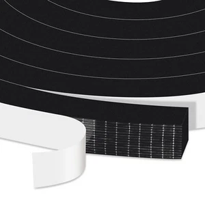 1/2 Inch x 1/2 Inch Foam Insulation Tape Weather Stripping Door Seal Strip, 13Ft - Picture 1 of 5
