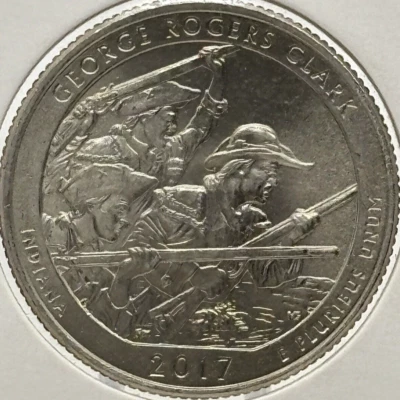 2017 P George Rogers Clark National Park Quarter Indiana Uncirculated #1238 - Image 1 of 4