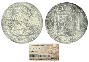 1783MO FF Mexico 8 Reales Silver El Cazador Shipwreck Coin NGC Graded AMAZING - Picture 1 of 7