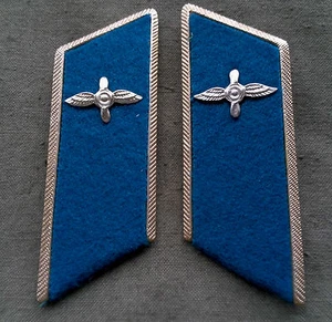 Kragenspiegel Luftstreitkräfte Flieger Uniform Offizier UDSSR Sowjet Armee - Picture 1 of 1