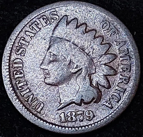 1879-P Indian Head One Cent/Penny ~ Better Date Coin ~ VG VERY GOOD Cover