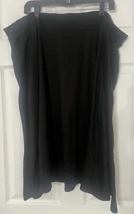 NEW ModCloth Womens Plus 3X Black Stretch Jersey Pull On Skirt Pockets - Picture 1 of 3