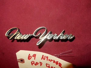 1969 Chrysler New Yorker name plate - Picture 1 of 5