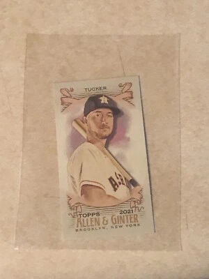 2021 Topps Allen & Ginter Kyle Tucker Mini AG #223 Houston Astros bin 7 - Image 1 of 2