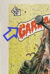 1987 Topps OS9 Series 9 Garbage Pail Kids 378a EMPTY EMMY Card HICKEY ERROR - Picture 1 of 5