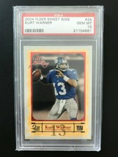 2004 - Fleer Sweet Sigs / #24  KURT WARNER   -   PSA 10
