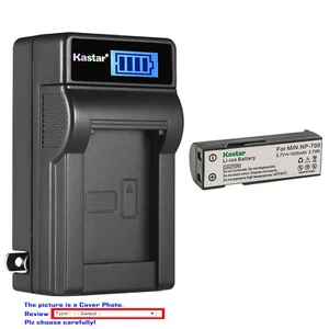 Kastar Battery LCD Wall Charger for Konica Minolta NP-700 Dimage X50 Dimage X60 - Picture 1 of 11