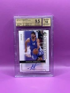 2014-15 SP Authentic Future Watch Nikola Mirotic BGS 9.5 GEM MINT Rookie Auto RC - Picture 1 of 4