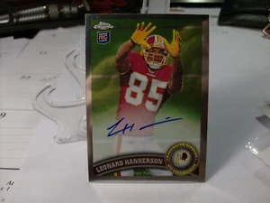 2011 Topps Chrome Rookie Autographs #111 - Leonard Hankerson AU - Washington 11- - Picture 1 of 2