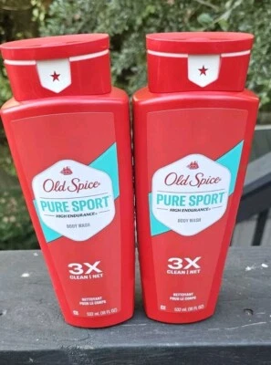 Jabón corporal Old Spice de alta resistencia, Pure Sport 18 oz paquete de 2  Foto 1 de 2
