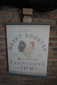 Large 25" Retro Vintage Primitive Style Rooster Farmhouse Farm Home Decor Sign - Picture 1 of 16
